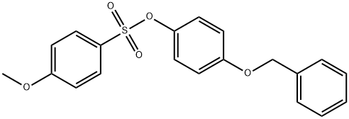 4-(benzyloxy)phenyl 4-methoxybenzenesulfonate 结构式