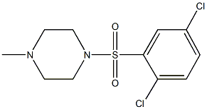1-[(2,5-dichlorophenyl)sulfonyl]-4-methylpiperazine 结构式