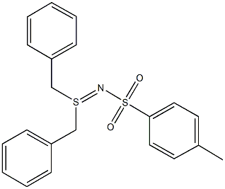 N-(dibenzyl-lambda~4~-sulfanylidene)-4-methylbenzenesulfonamide 结构式