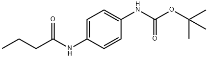 tert-butyl 4-(butyrylamino)phenylcarbamate 结构式