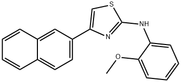 N-(2-methoxyphenyl)-N-[4-(2-naphthyl)-1,3-thiazol-2-yl]amine 结构式