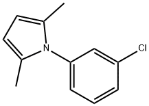 1-(3-氯苯基)-2,5-二甲基-1H-吡咯 结构式