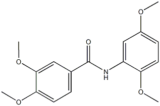 N-(2,5-dimethoxyphenyl)-3,4-dimethoxybenzamide 结构式