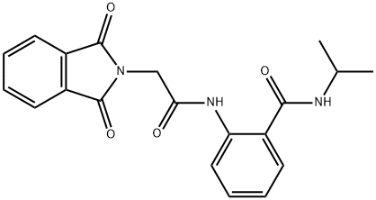 2-{[(1,3-dioxo-1,3-dihydro-2H-isoindol-2-yl)acetyl]amino}-N-isopropylbenzamide 结构式