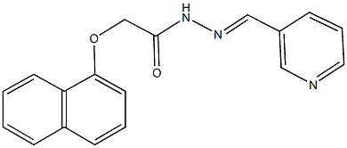 2-(1-naphthyloxy)-N'-(3-pyridinylmethylene)acetohydrazide 结构式