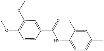 N-(2,4-dimethylphenyl)-3,4-dimethoxybenzamide 结构式