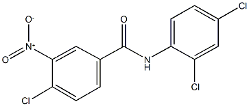 4-chloro-N-(2,4-dichlorophenyl)-3-nitrobenzamide 结构式