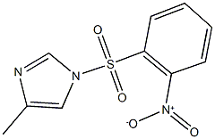 1-({2-nitrophenyl}sulfonyl)-4-methyl-1H-imidazole 结构式