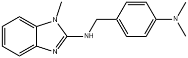 N-[4-(dimethylamino)benzyl]-1-methyl-1H-benzimidazol-2-amine 结构式