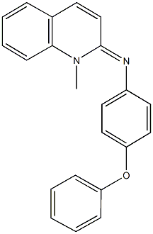 N-(1-methyl-2(1H)-quinolinylidene)-N-(4-phenoxyphenyl)amine 结构式