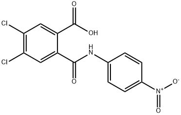 4,5-dichloro-2-({4-nitroanilino}carbonyl)benzoic acid 结构式