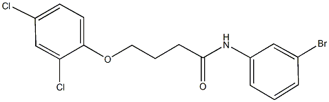 N-(3-bromophenyl)-4-(2,4-dichlorophenoxy)butanamide 结构式