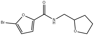 5-bromo-N-(tetrahydro-2-furanylmethyl)-2-furamide 结构式