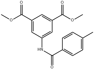 dimethyl 5-[(4-methylbenzoyl)amino]isophthalate 结构式