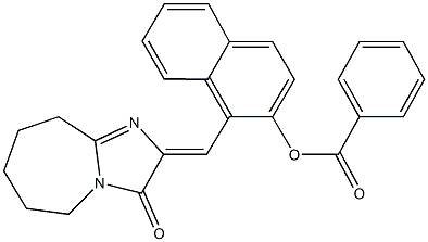 1-[(3-oxo-6,7,8,9-tetrahydro-3H-imidazo[1,2-a]azepin-2(5H)-ylidene)methyl]-2-naphthyl benzoate 结构式