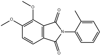 4,5-dimethoxy-2-(2-methylphenyl)-1H-isoindole-1,3(2H)-dione 结构式