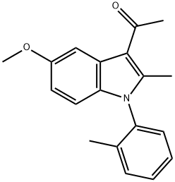 1-[5-methoxy-2-methyl-1-(2-methylphenyl)-1H-indol-3-yl]ethanone 结构式