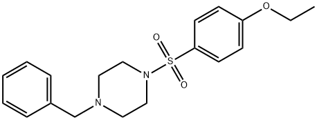 4-[(4-benzyl-1-piperazinyl)sulfonyl]phenyl ethyl ether 结构式