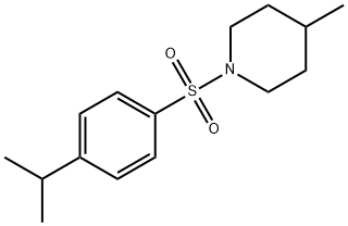 1-[(4-isopropylphenyl)sulfonyl]-4-methylpiperidine 结构式
