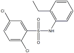 2,5-dichloro-N-(2-ethylphenyl)benzenesulfonamide 结构式