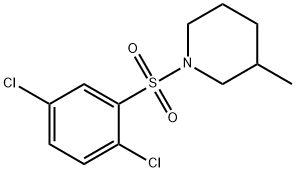 1-[(2,5-dichlorophenyl)sulfonyl]-3-methylpiperidine 结构式