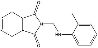 2-{[(2-methylphenyl)amino]methyl}-3a,4,7,7a-tetrahydro-1H-isoindole-1,3(2H)-dione 结构式