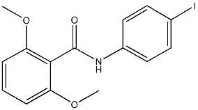 N-(4-iodophenyl)-2,6-dimethoxybenzamide 结构式