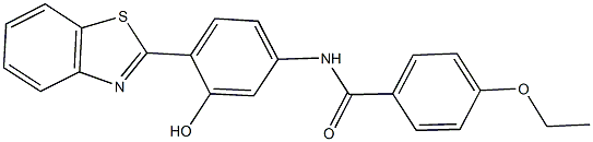 N-[4-(1,3-benzothiazol-2-yl)-3-hydroxyphenyl]-4-ethoxybenzamide 结构式