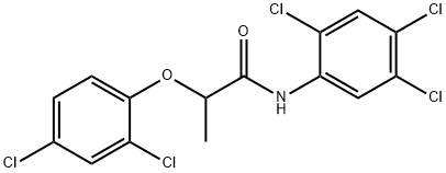 2-(2,4-dichlorophenoxy)-N-(2,4,5-trichlorophenyl)propanamide 结构式