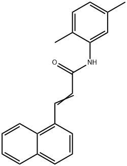 N-(2,5-dimethylphenyl)-3-(1-naphthyl)acrylamide 结构式