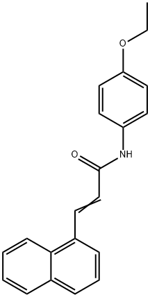 N-(4-ethoxyphenyl)-3-(1-naphthyl)acrylamide 结构式