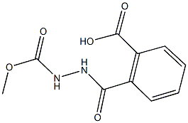 2-(2-(甲氧基羰基)肼-1-羰基)苯甲酸 结构式