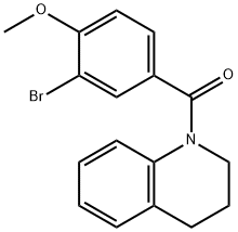 1-(3-bromo-4-methoxybenzoyl)-1,2,3,4-tetrahydroquinoline 结构式