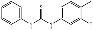 N-(3-fluoro-4-methylphenyl)-N'-phenylthiourea 结构式