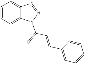 1-cinnamoyl-1H-1,2,3-benzotriazole 结构式