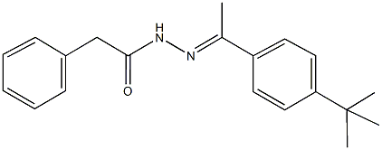 N'-[1-(4-tert-butylphenyl)ethylidene]-2-phenylacetohydrazide 结构式