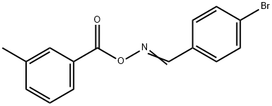 4-bromobenzaldehyde O-(3-methylbenzoyl)oxime 结构式