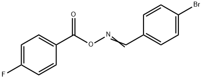 4-bromobenzaldehyde O-(4-fluorobenzoyl)oxime 结构式