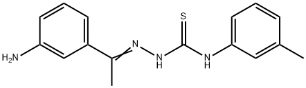 1-(3-aminophenyl)ethanone N-(3-methylphenyl)thiosemicarbazone 结构式