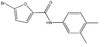 5-bromo-N-(3,4-dimethylphenyl)-2-furamide 结构式