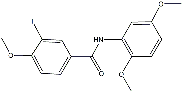 N-(2,5-dimethoxyphenyl)-3-iodo-4-methoxybenzamide 结构式