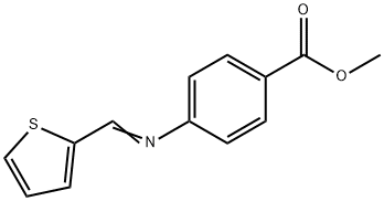 methyl 4-[(2-thienylmethylene)amino]benzoate 结构式