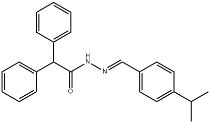 N'-(4-isopropylbenzylidene)-2,2-diphenylacetohydrazide 结构式