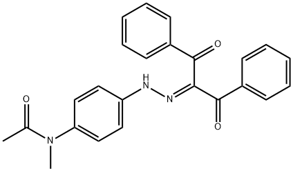 N-{4-[2-(1-benzoyl-2-oxo-2-phenylethylidene)hydrazino]phenyl}-N-methylacetamide 结构式