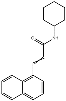 N-cyclohexyl-3-(1-naphthyl)acrylamide 结构式