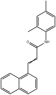 N-(2,4-dimethylphenyl)-3-(1-naphthyl)acrylamide 结构式