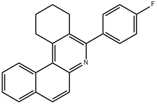 5-(4-fluorophenyl)-1,2,3,4-tetrahydrobenzo[a]phenanthridine 结构式