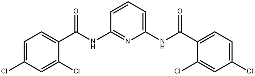 2,4-dichloro-N-{6-[(2,4-dichlorobenzoyl)amino]-2-pyridinyl}benzamide 结构式