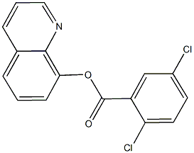 8-quinolinyl 2,5-dichlorobenzoate 结构式