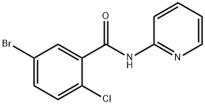 5-bromo-2-chloro-N-(2-pyridinyl)benzamide 结构式